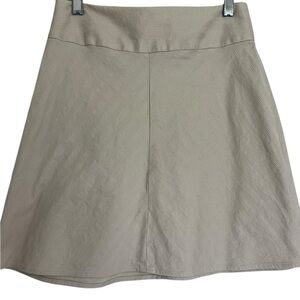 I.N. San Francisco Tan A-Line Mini Skirt for Work
